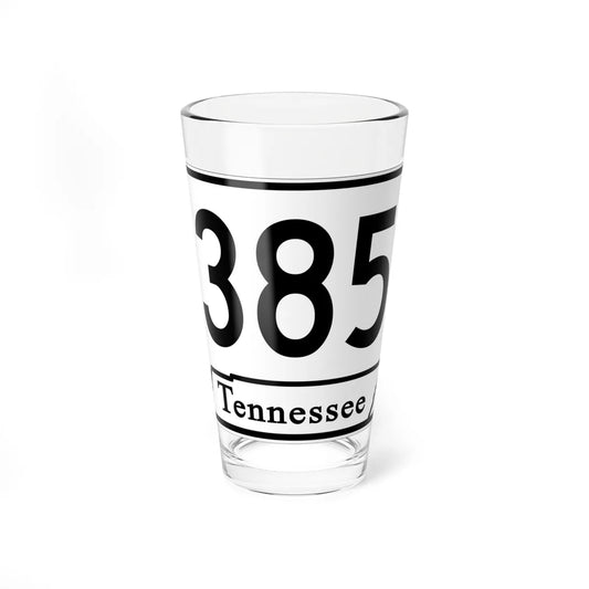 Tennessee 385 (Tennessee) (Road Sign) Pint Glass 16oz 16oz - Go Mug Yourself