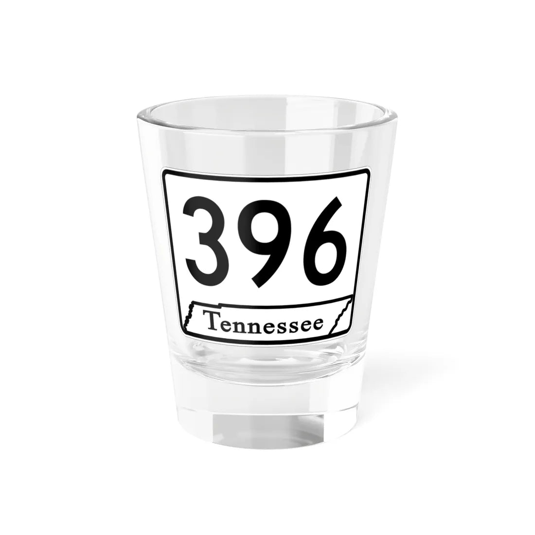Tennessee 396 (Tennessee) (Road Sign) Shot Glass 1.5oz 1.5oz - Go Mug Yourself