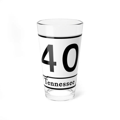 Tennessee 40 (Tennessee) (Road Sign) Pint Glass 16oz 16oz - Go Mug Yourself