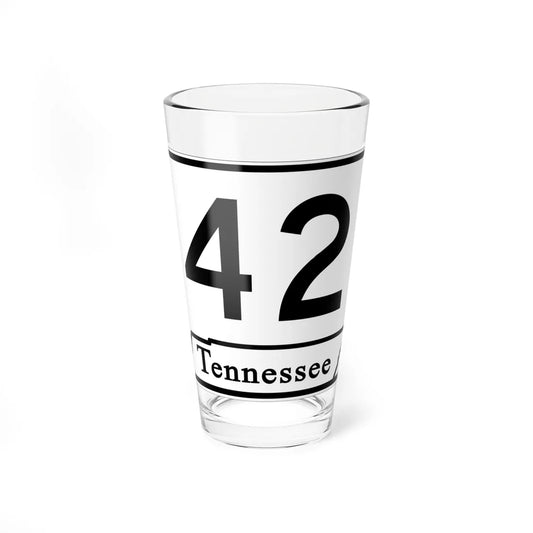 Tennessee 42 (Tennessee) (Road Sign) Pint Glass 16oz 16oz - Go Mug Yourself