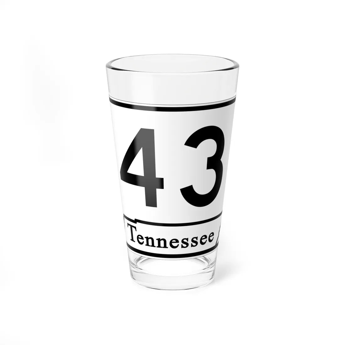 Tennessee 43 (Tennessee) (Road Sign) Pint Glass 16oz 16oz - Go Mug Yourself