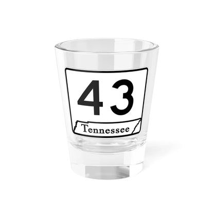 Tennessee 43 (Tennessee) (Road Sign) Shot Glass 1.5oz 1.5oz - Go Mug Yourself