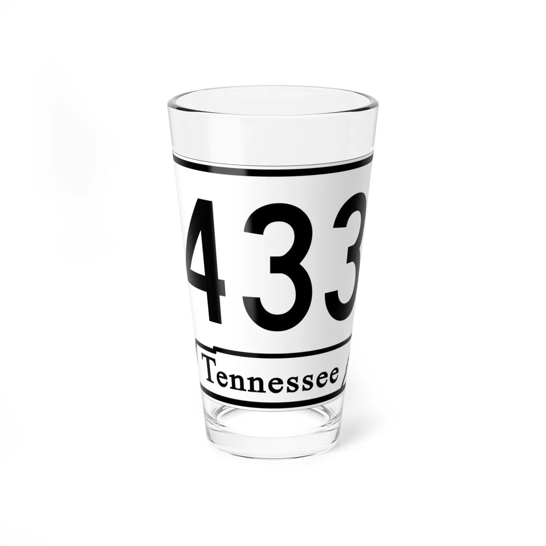 Tennessee 433 (Tennessee) (Road Sign) Pint Glass 16oz 16oz - Go Mug Yourself