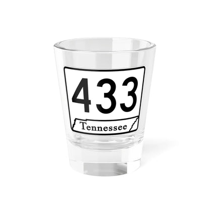 Tennessee 433 (Tennessee) (Road Sign) Shot Glass 1.5oz 1.5oz - Go Mug Yourself
