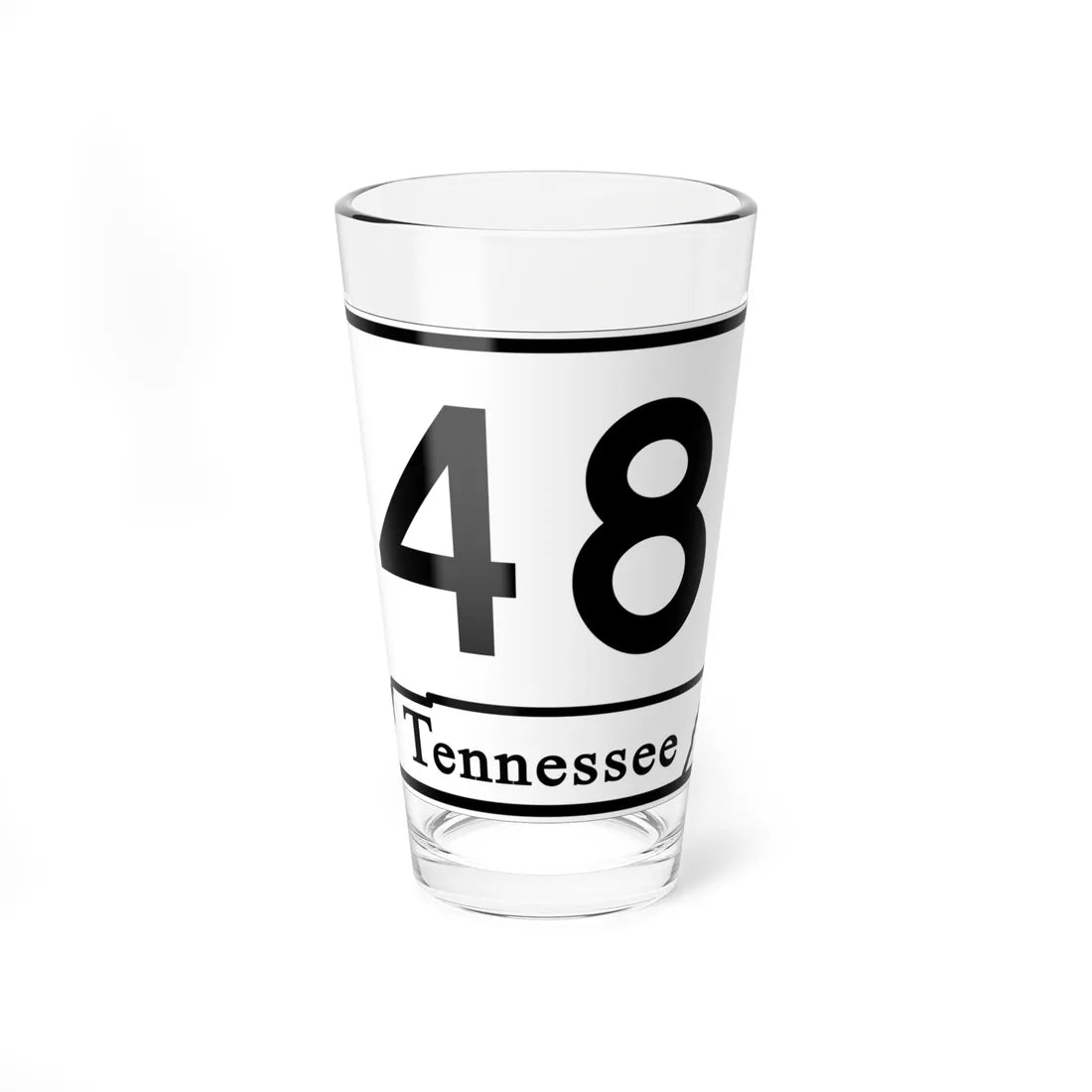Tennessee 48 (Tennessee) (Road Sign) Pint Glass 16oz 16oz - Go Mug Yourself