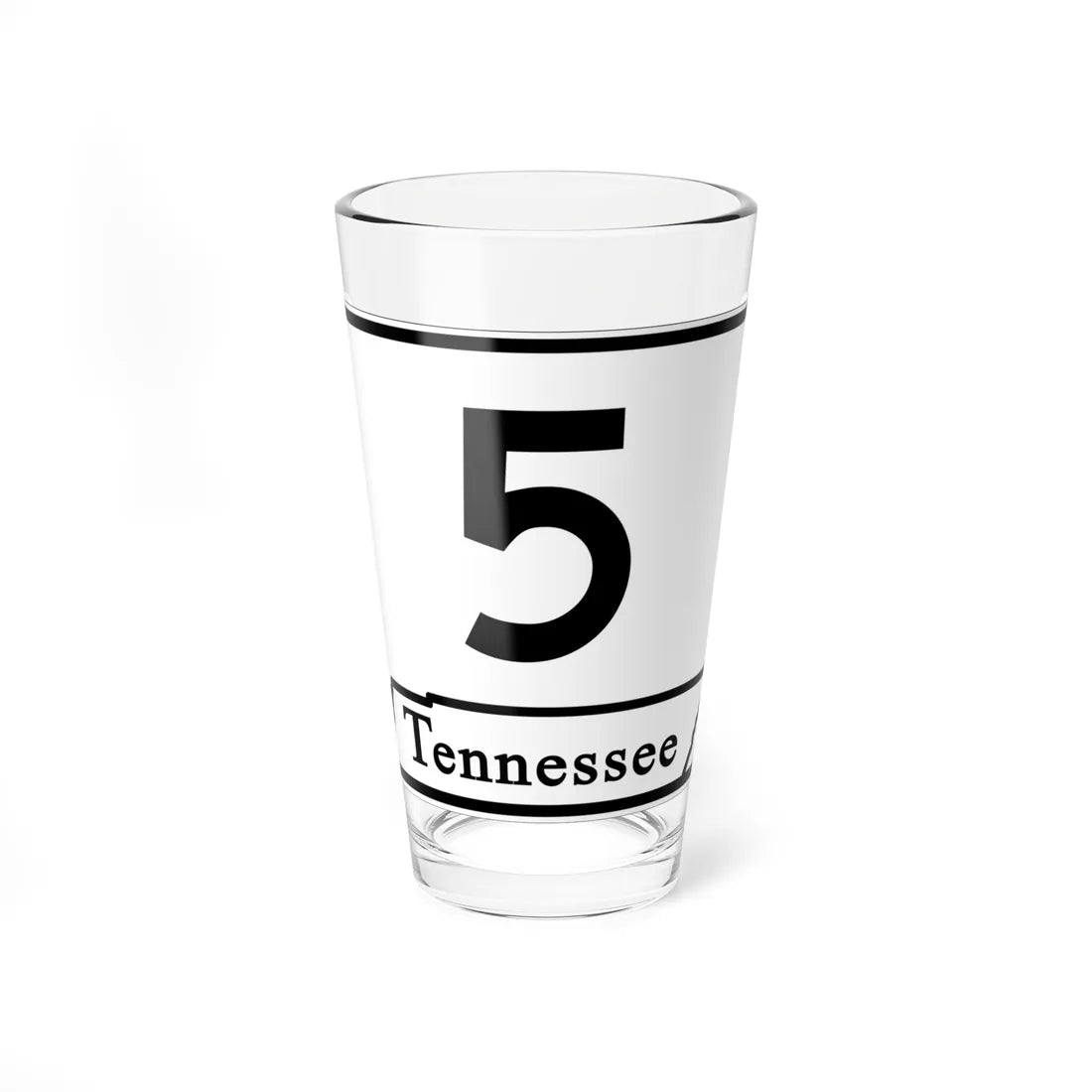 Tennessee 5 (Tennessee) (Road Sign) Pint Glass 16oz 16oz - Go Mug Yourself