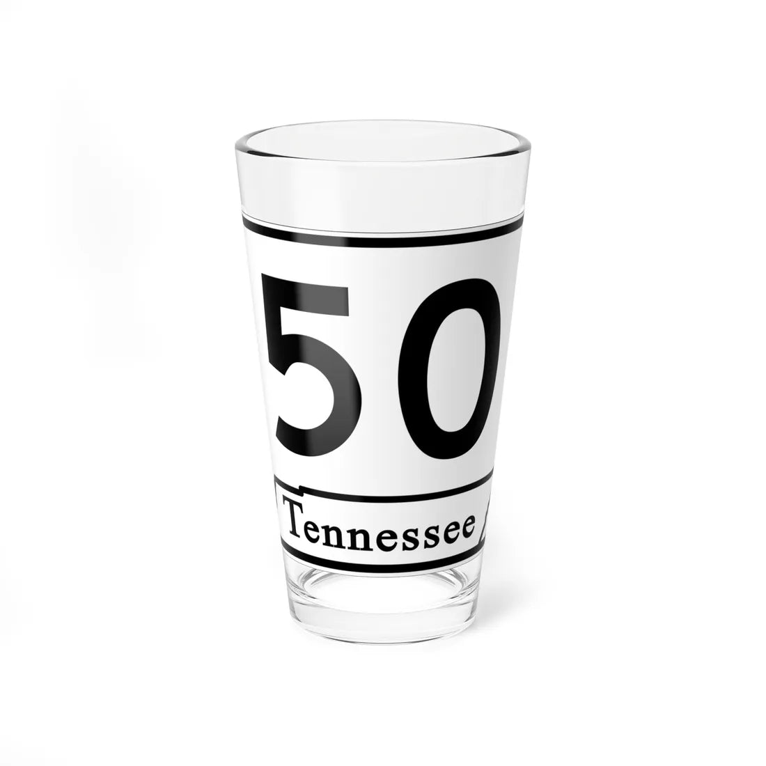 Tennessee 50 (Tennessee) (Road Sign) Pint Glass 16oz 16oz - Go Mug Yourself