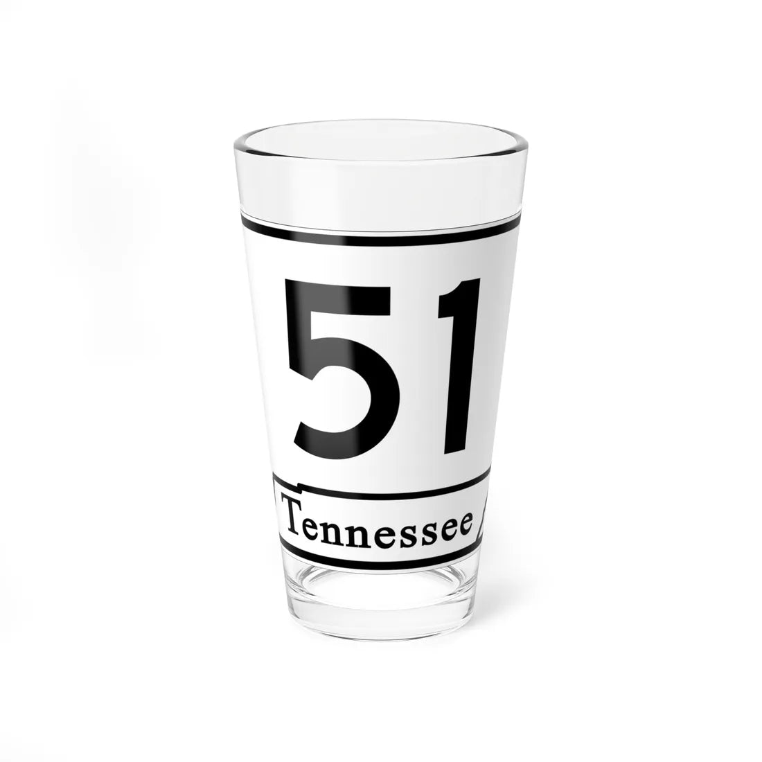 Tennessee 51 (Tennessee) (Road Sign) Pint Glass 16oz 16oz - Go Mug Yourself