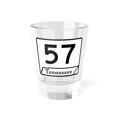 Tennessee 57 (Tennessee) (Road Sign) Shot Glass 1.5oz 1.5oz - Go Mug Yourself