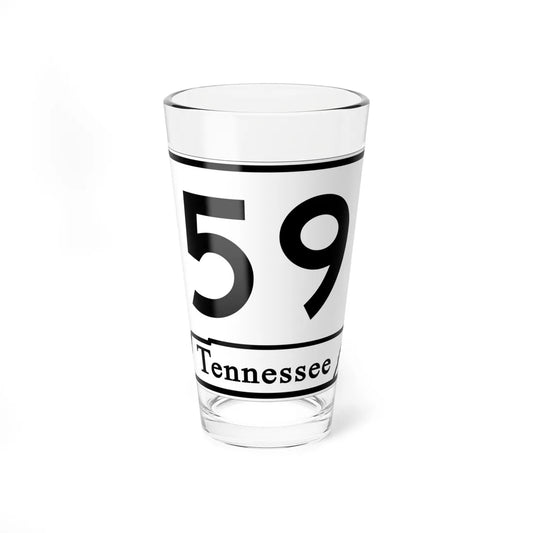 Tennessee 59 (Tennessee) (Road Sign) Pint Glass 16oz 16oz - Go Mug Yourself