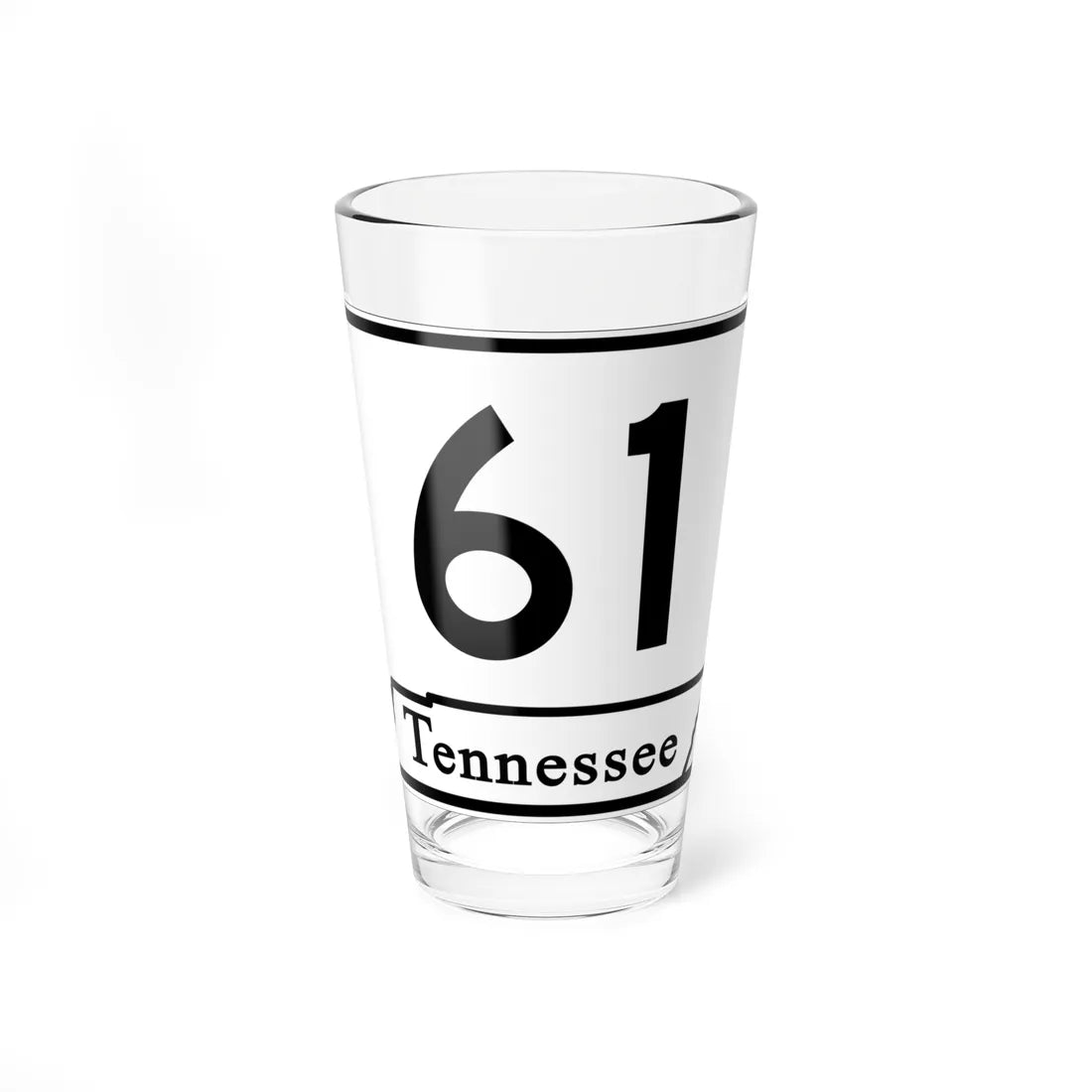 Tennessee 61 (Tennessee) (Road Sign) Pint Glass 16oz 16oz - Go Mug Yourself