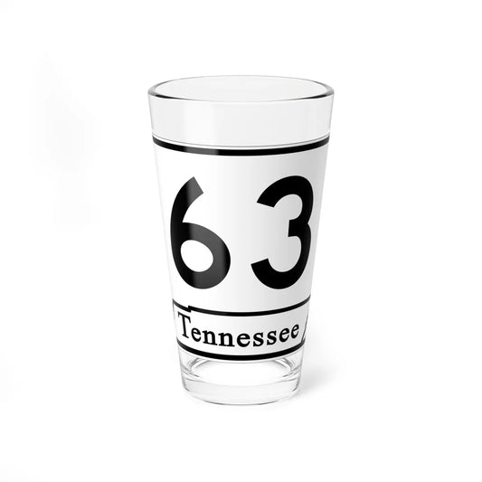 Tennessee 63 (Tennessee) (Road Sign) Pint Glass 16oz 16oz - Go Mug Yourself