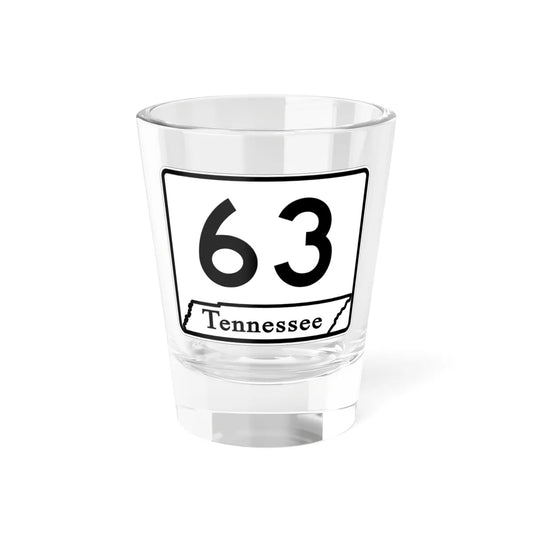 Tennessee 63 (Tennessee) (Road Sign) Shot Glass 1.5oz 1.5oz - Go Mug Yourself