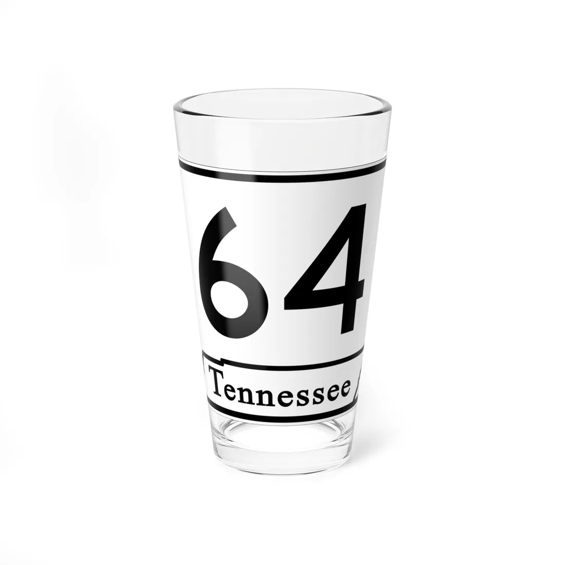 Tennessee 64 (Tennessee) (Road Sign) Pint Glass 16oz 16oz - Go Mug Yourself