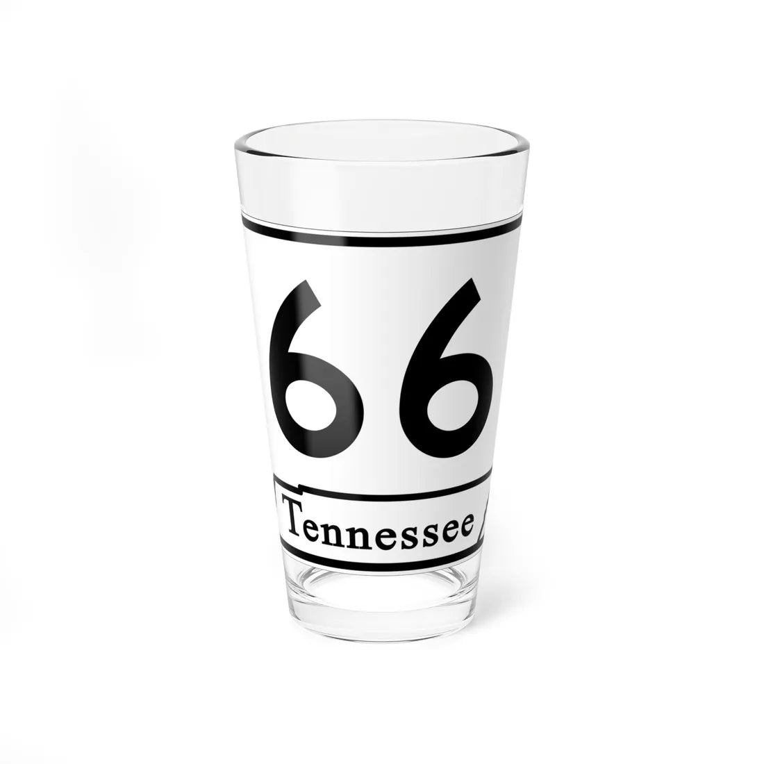 Tennessee 66 (Tennessee) (Road Sign) Pint Glass 16oz 16oz - Go Mug Yourself
