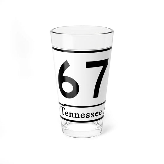 Tennessee 67 (Tennessee) (Road Sign) Pint Glass 16oz 16oz - Go Mug Yourself