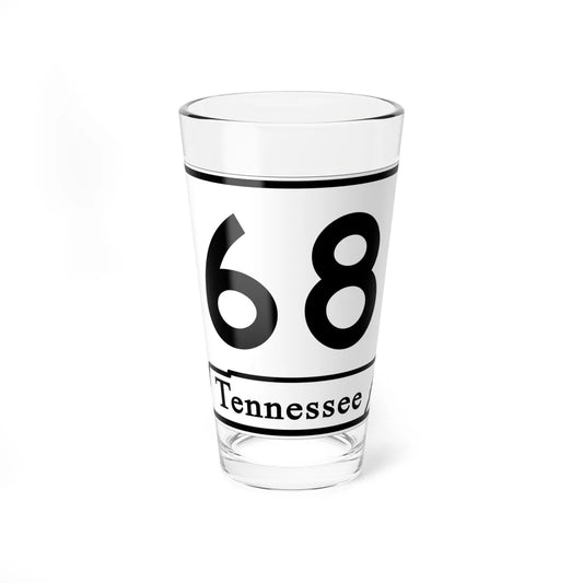 Tennessee 68 (Tennessee) (Road Sign) Pint Glass 16oz 16oz - Go Mug Yourself