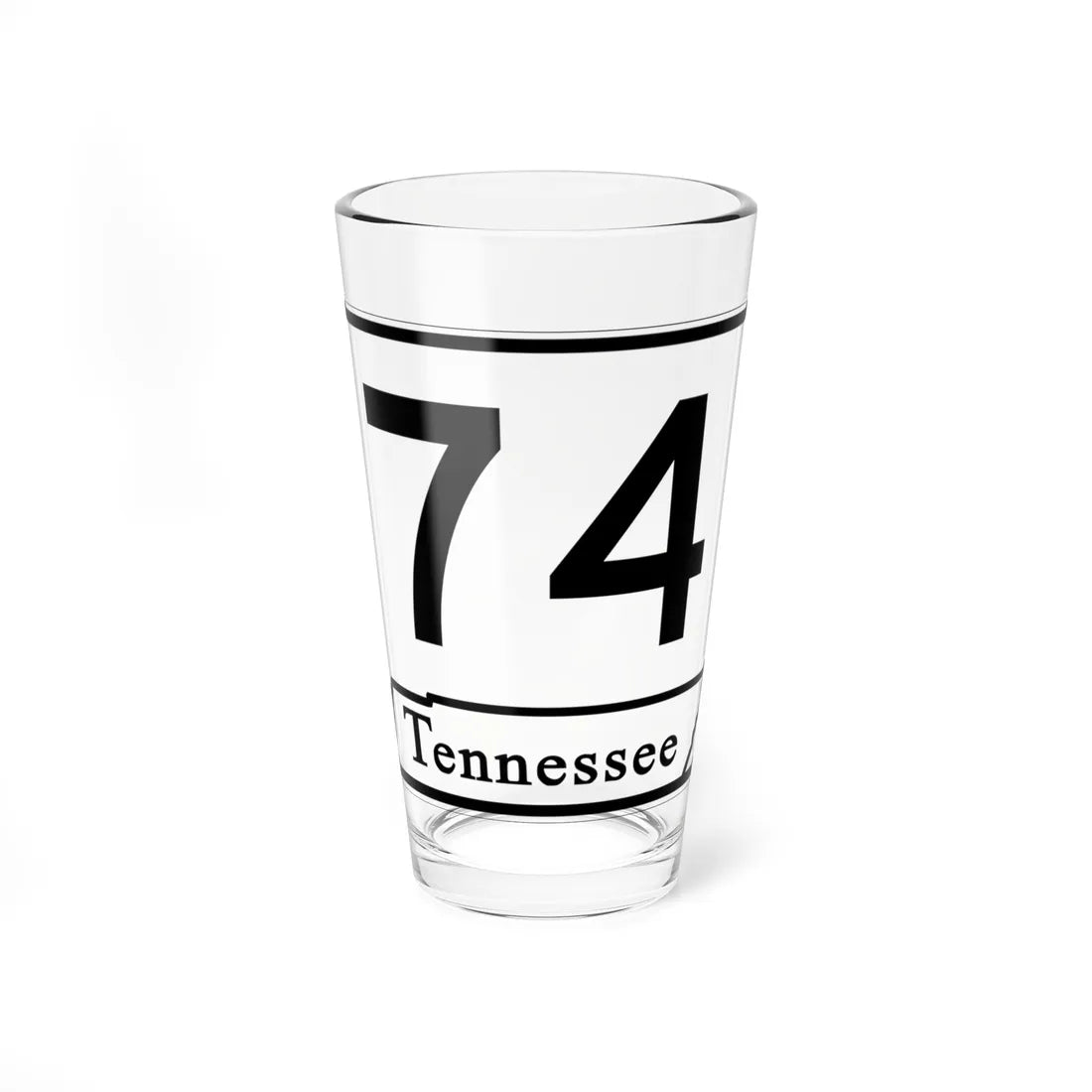 Tennessee 74 (Tennessee) (Road Sign) Pint Glass 16oz 16oz - Go Mug Yourself