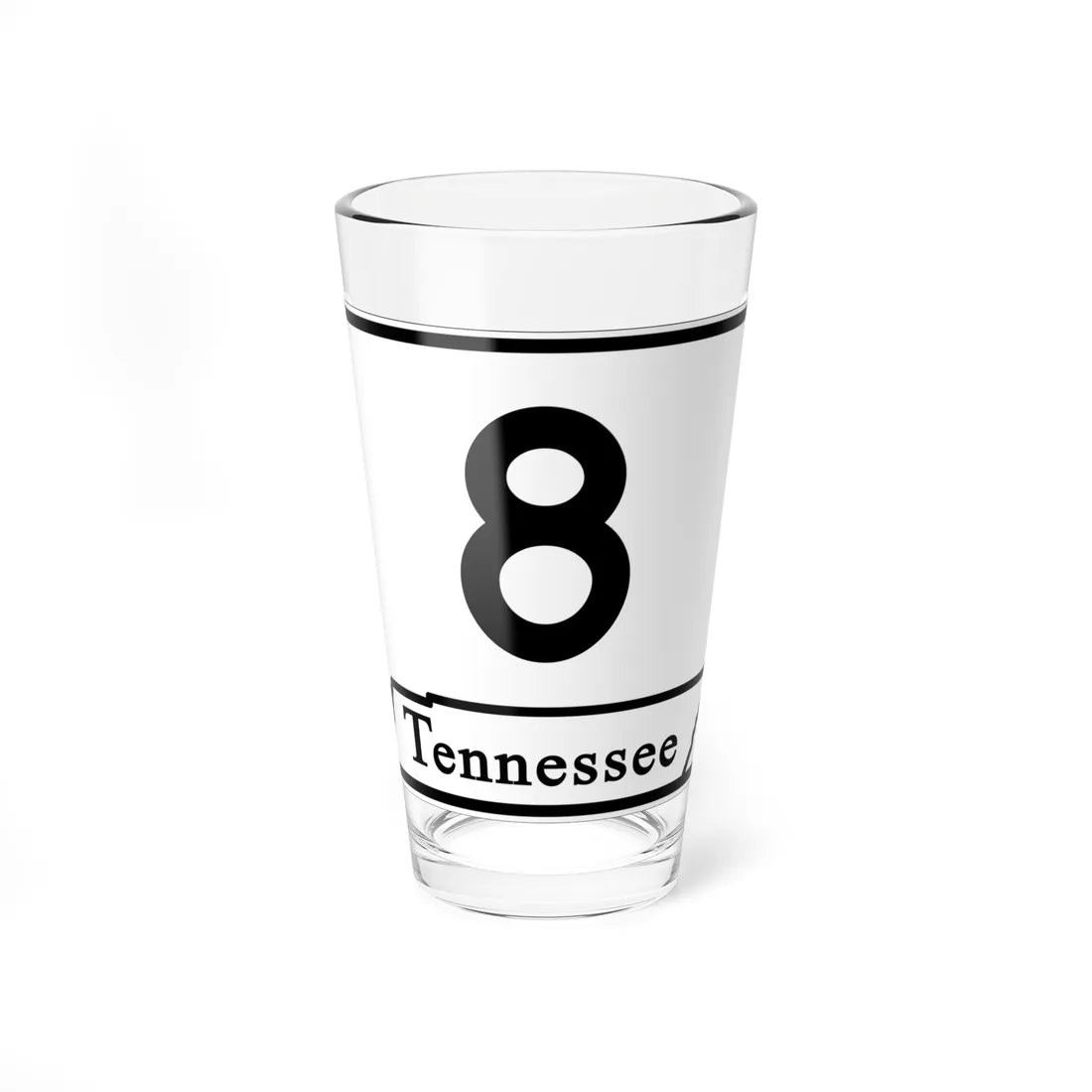 Tennessee 8 (Tennessee) (Road Sign) Pint Glass 16oz 16oz - Go Mug Yourself