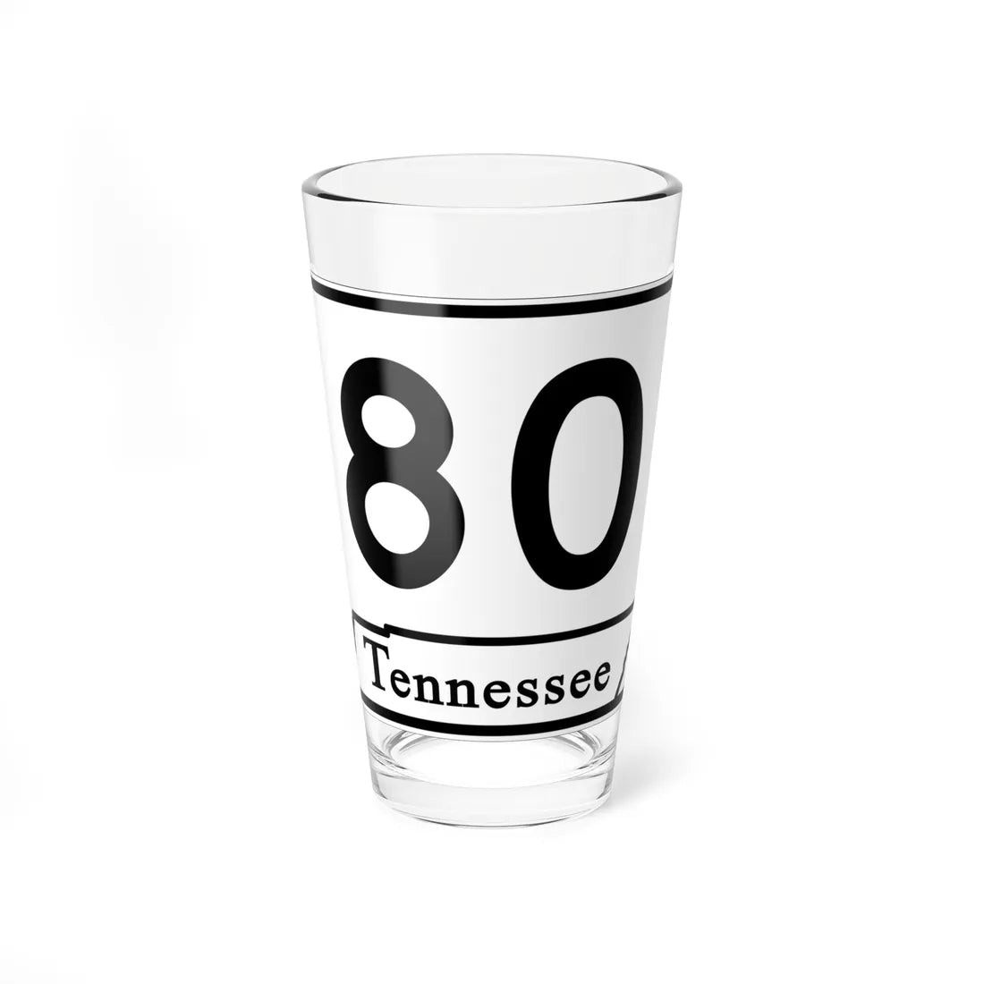 Tennessee 80 (Tennessee) (Road Sign) Pint Glass 16oz 16oz - Go Mug Yourself