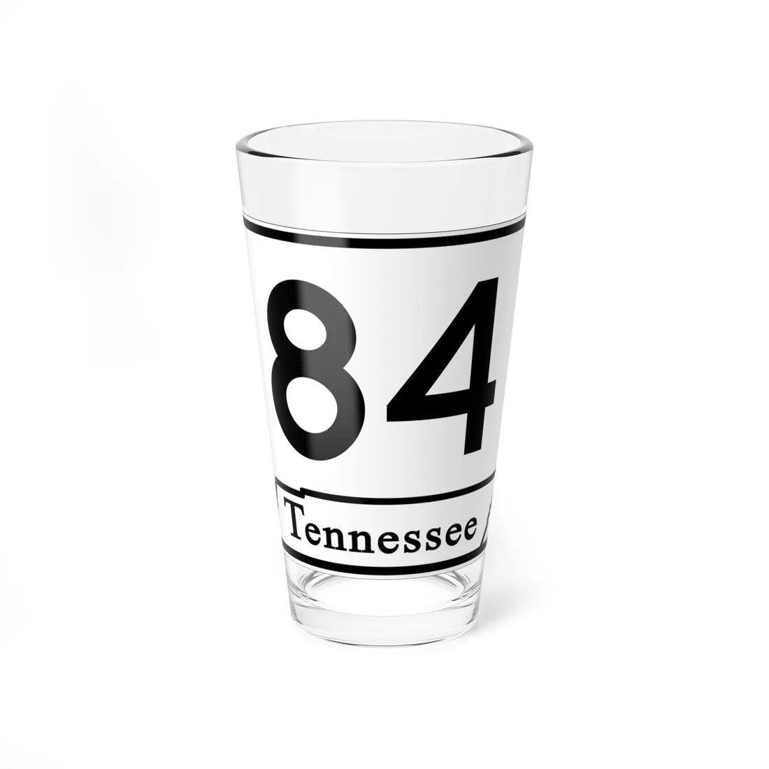 Tennessee 84 (Tennessee) (Road Sign) Pint Glass 16oz 16oz - Go Mug Yourself
