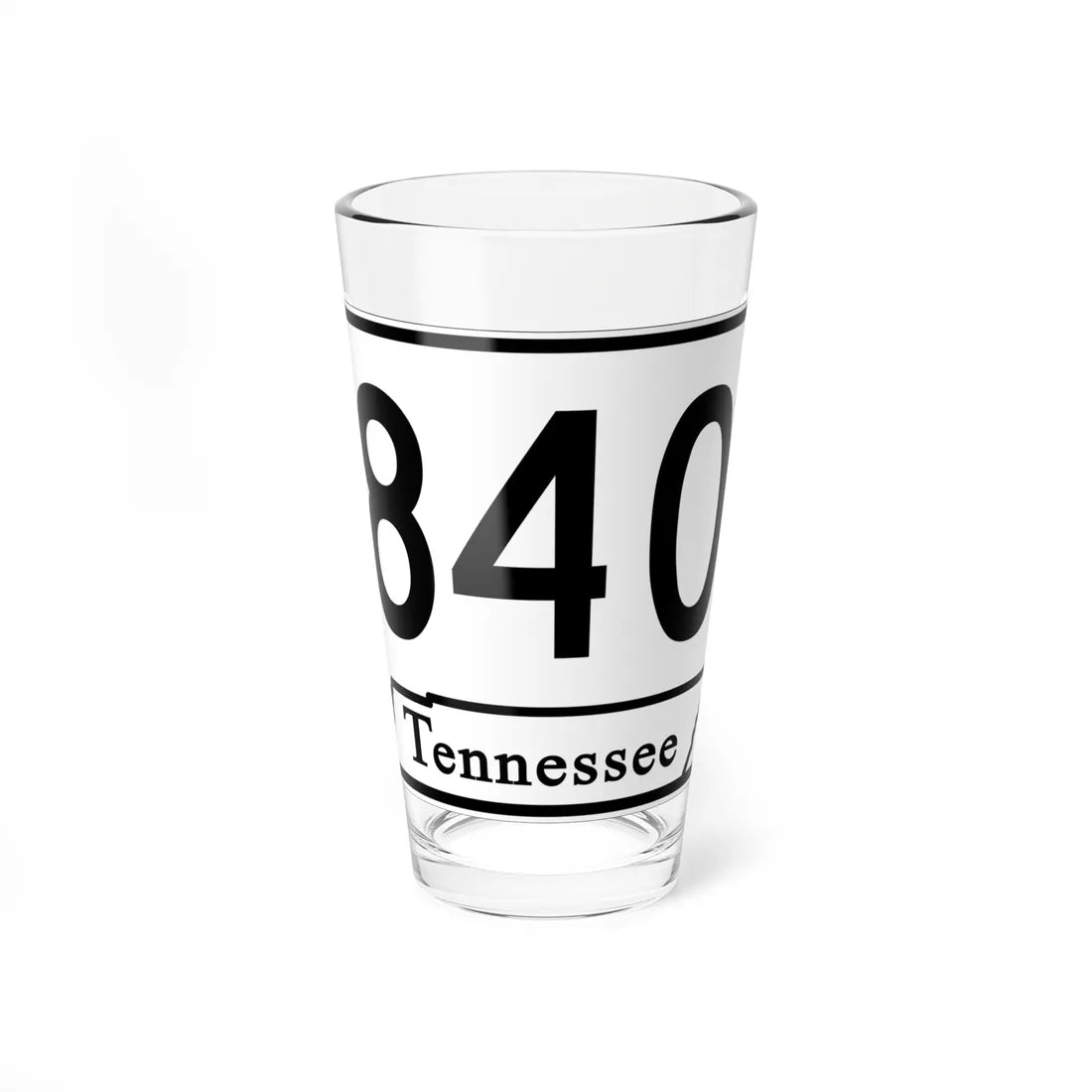 Tennessee 840 (Tennessee) (Road Sign) Pint Glass 16oz 16oz - Go Mug Yourself