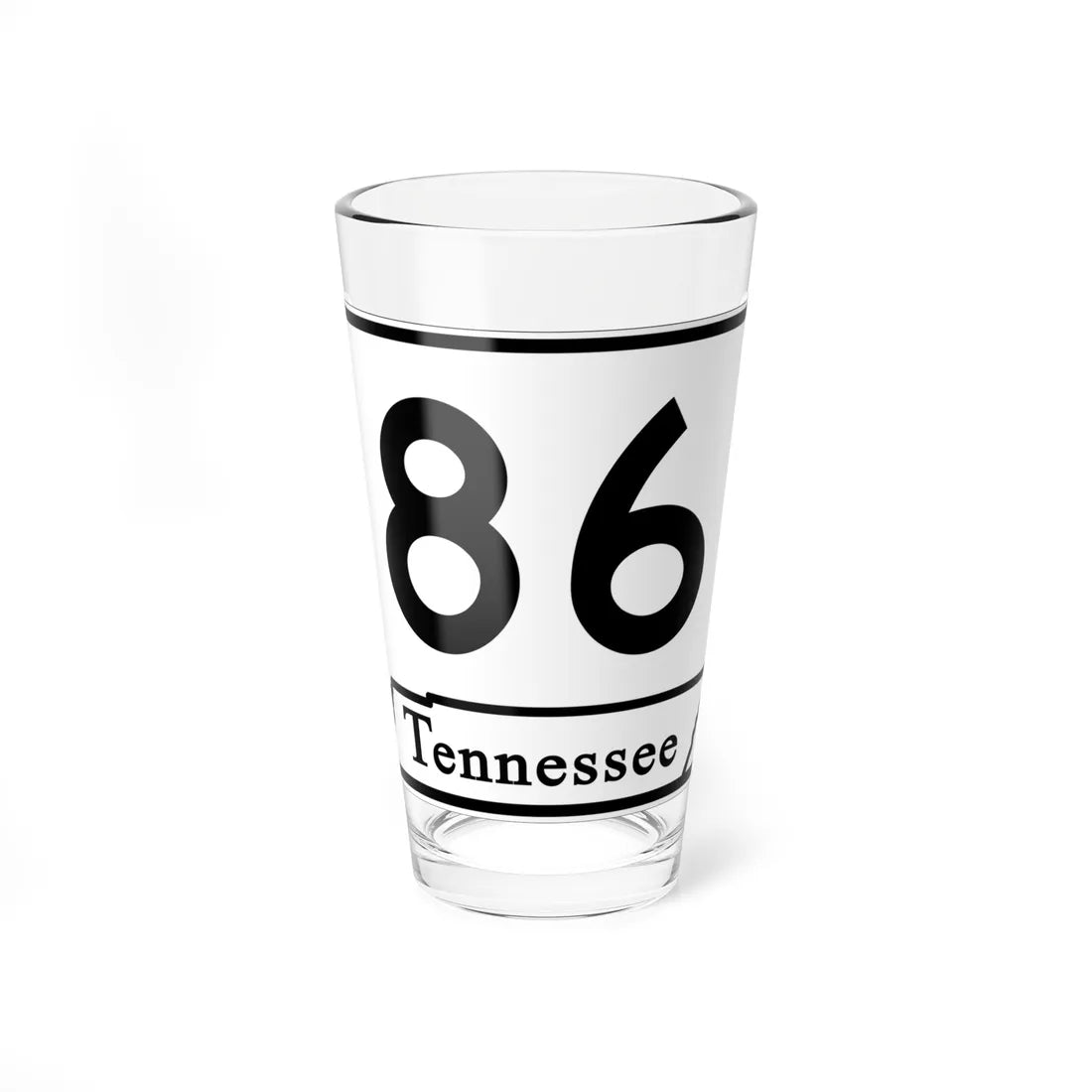 Tennessee 86 (Tennessee) (Road Sign) Pint Glass 16oz 16oz - Go Mug Yourself