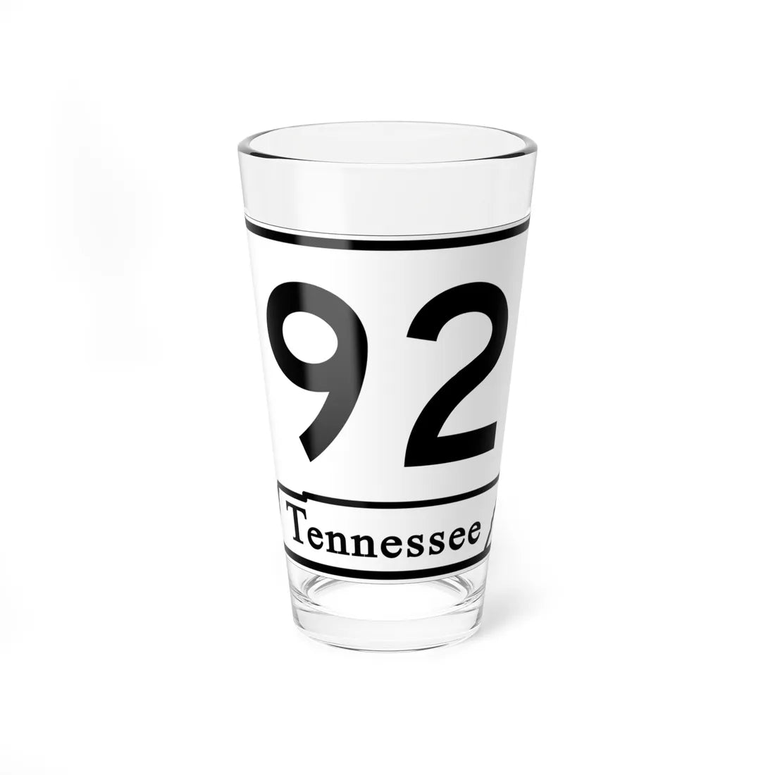 Tennessee 92 (Tennessee) (Road Sign) Pint Glass 16oz 16oz - Go Mug Yourself
