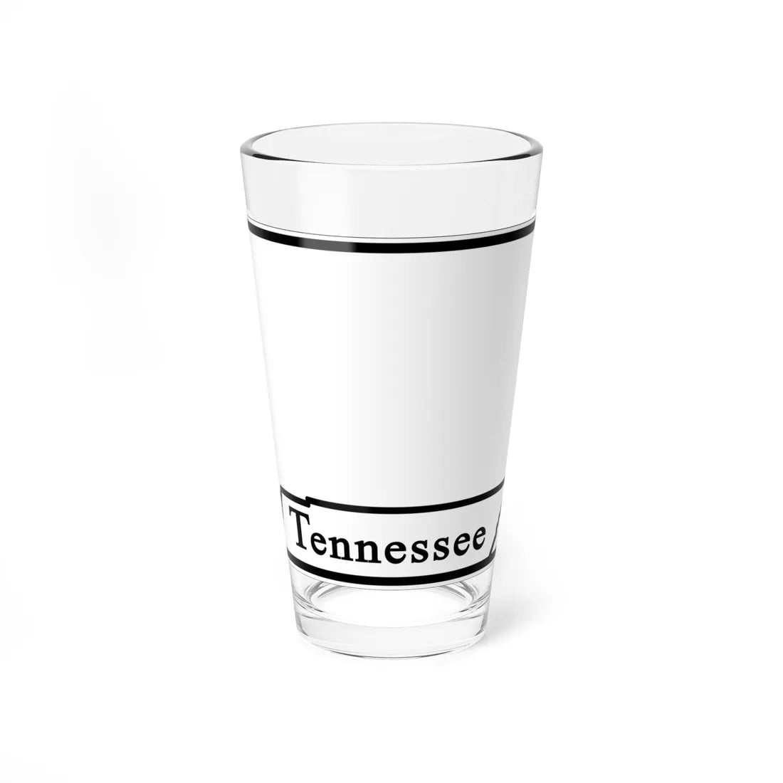 Tennessee blank (Tennessee) (Road Sign) Pint Glass 16oz - Go Mug Yourself