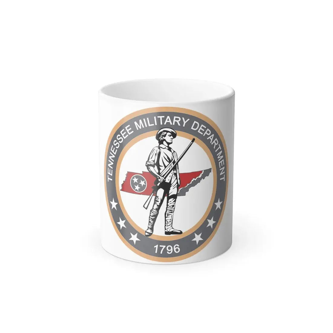 Tennessee Military Department Seal - Color Changing Coffee Mug 11oz - Go Mug Yourself
