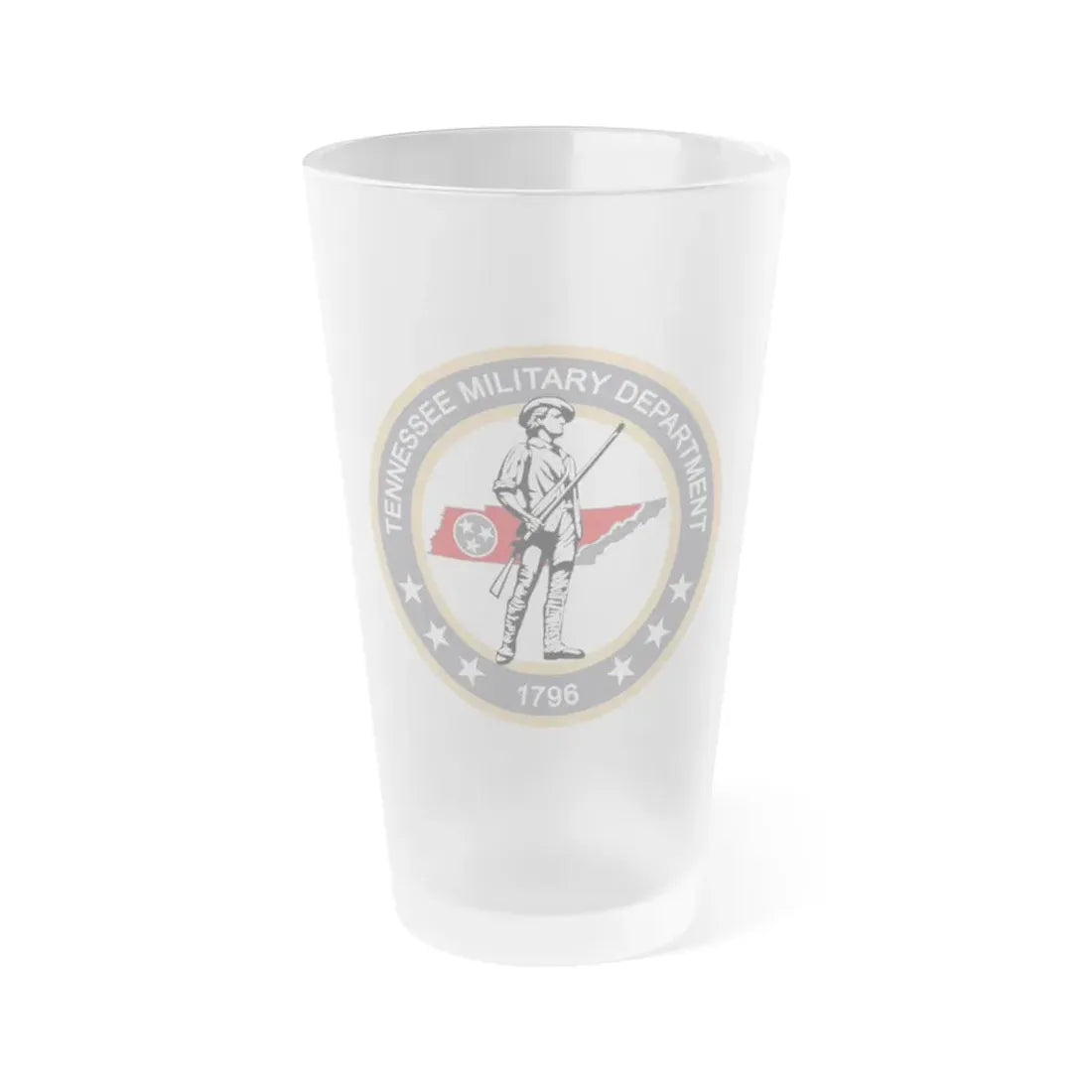 Tennessee Military Department Seal - Frosted Pint Glass 16oz 16oz Frosted - Go Mug Yourself