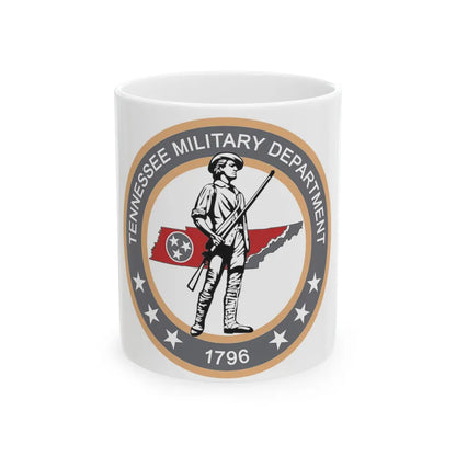 Tennessee Military Department Seal - White Coffee Mug-11oz-Go Mug Yourself