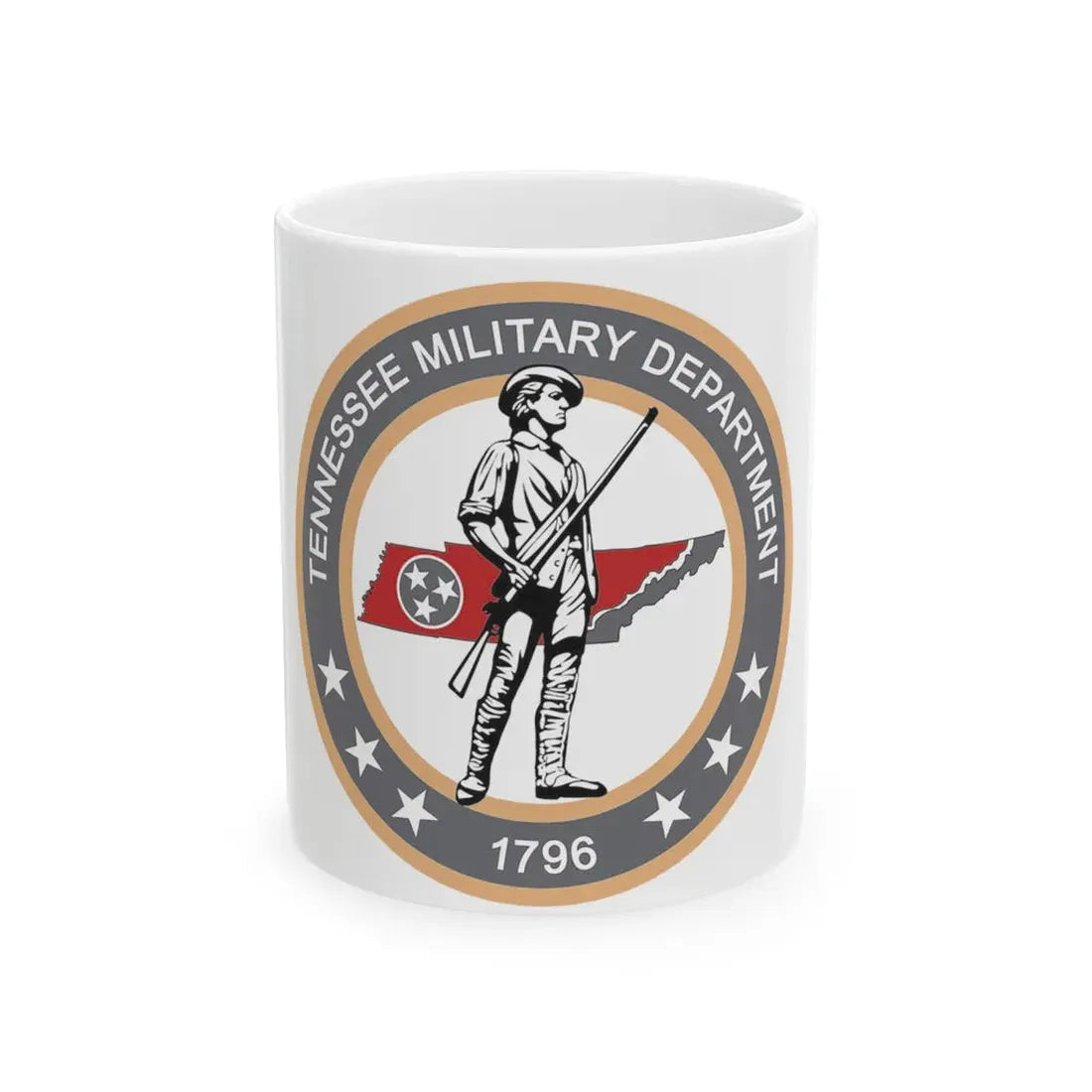 Tennessee Military Department Seal - White Coffee Mug 11oz - Go Mug Yourself