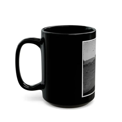 Tennessee River.  Blockhouse On The Bank (U.S. Civil War) Black Coffee Mug - Go Mug Yourself