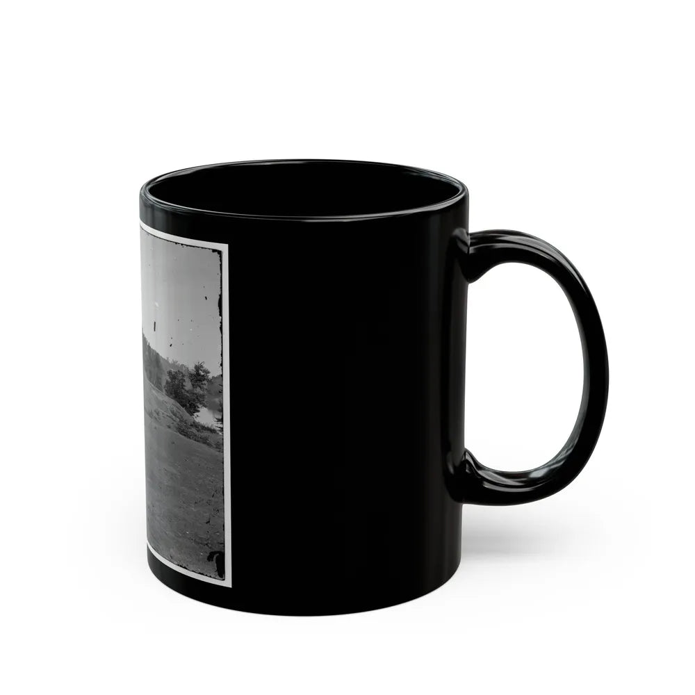 Tennessee River. Blockhouse On The Bank (U.S. Civil War) Black Coffee Mug-Go Mug Yourself