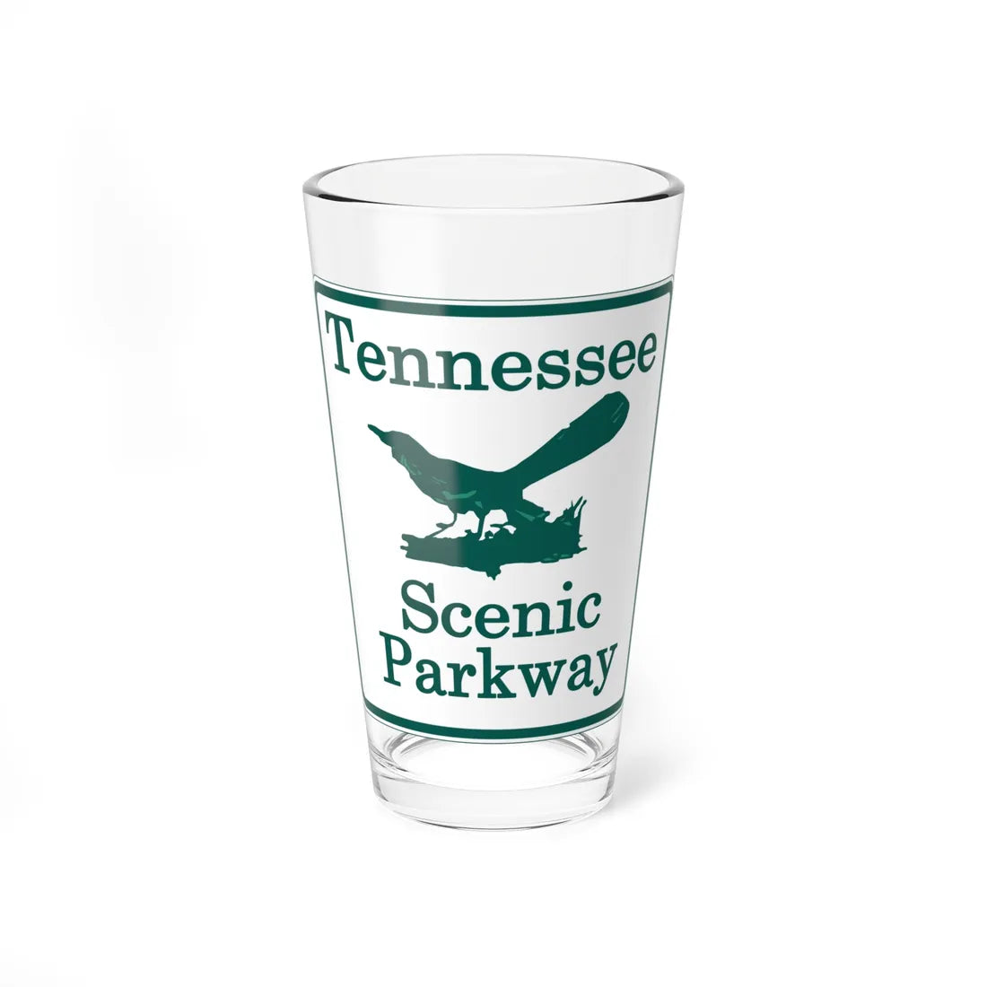 Tennessee Scenic Parkway (Tennessee) (Road Sign) Pint Glass 16oz 16oz - Go Mug Yourself