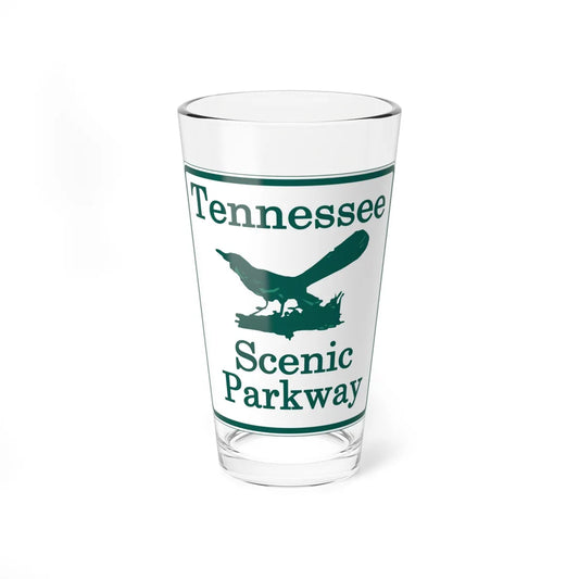 Tennessee Scenic Parkway (Tennessee) (Road Sign) Pint Glass 16oz 16oz - Go Mug Yourself