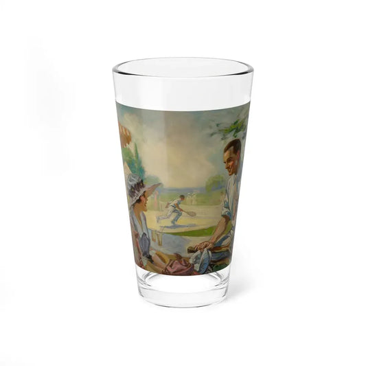 Tennis Filled Afternoon (Magazine Illustration) Pint Glass 16oz 16oz - Go Mug Yourself