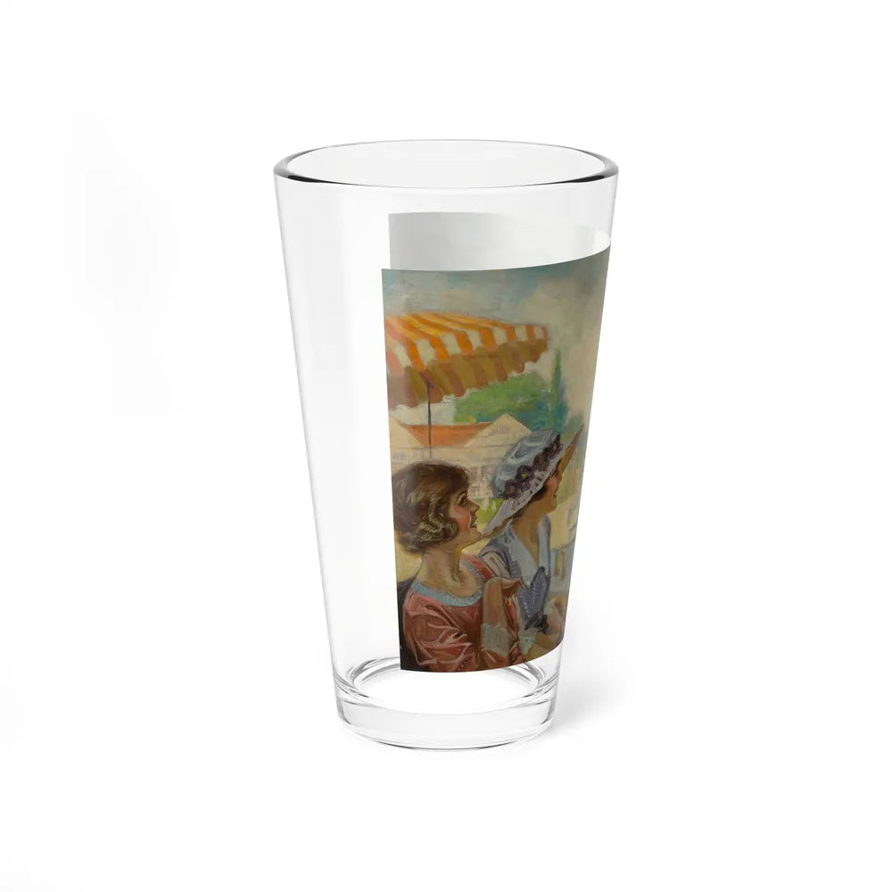 Tennis Filled Afternoon (Magazine Illustration) Pint Glass 16oz-Go Mug Yourself