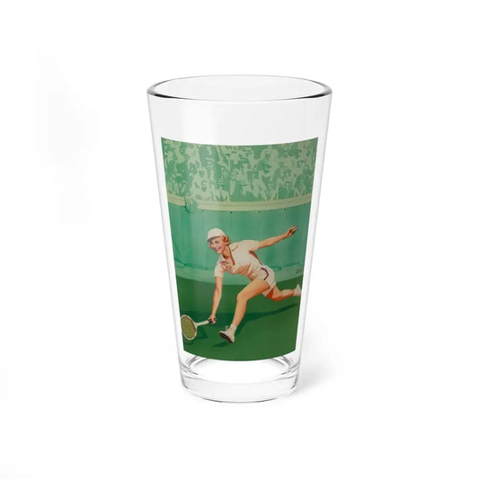 Tennis Player, Liberty magazine cover (Magazine Illustration) Pint Glass 16oz 16oz - Go Mug Yourself