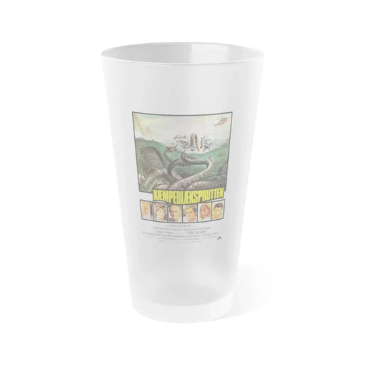 TENTACLES (DANISH) 1977 Movie Poster - Frosted Pint Glass 16oz 16oz Frosted - Go Mug Yourself