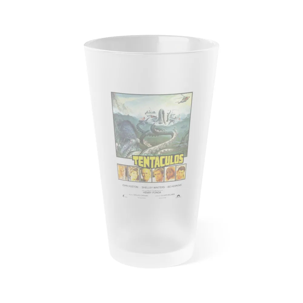 TENTACLES (SPAIN) 1977 Movie Poster - Frosted Pint Glass 16oz-16oz-Frosted-Go Mug Yourself