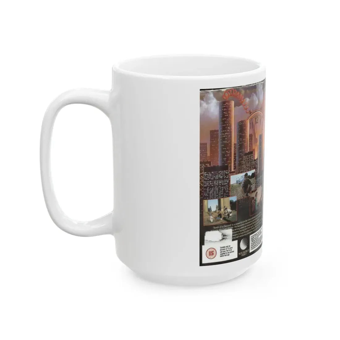 TENTH OF A SECOND (VHS COVER) - White Coffee Mug - Go Mug Yourself