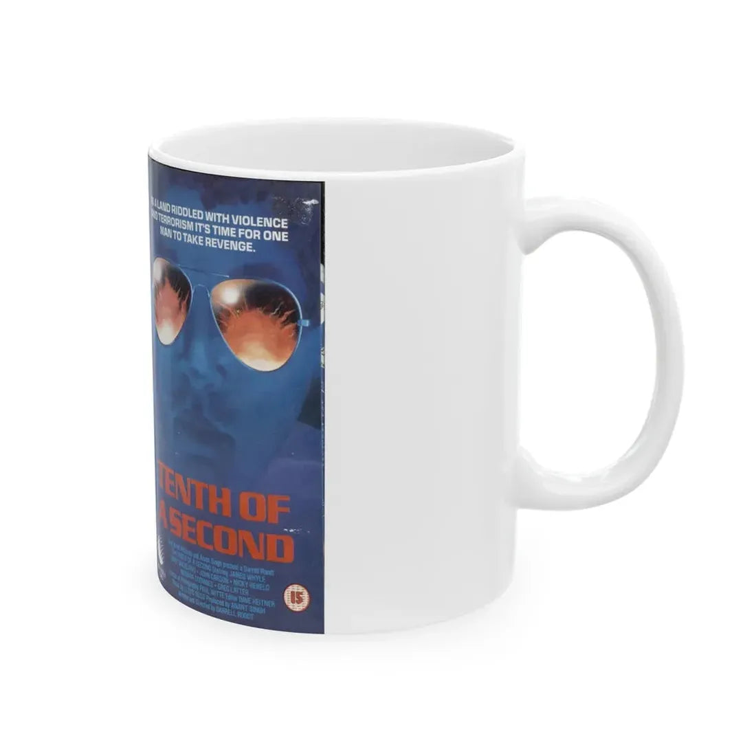 TENTH OF A SECOND (VHS COVER) - White Coffee Mug - Go Mug Yourself