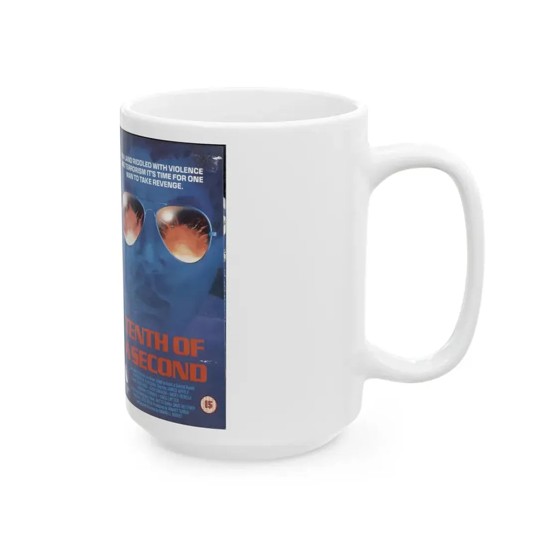 TENTH OF A SECOND (VHS COVER) - White Coffee Mug - Go Mug Yourself