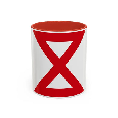Tenth United States (U.S. Army) Accent Coffee Mug 11oz Red - Go Mug Yourself