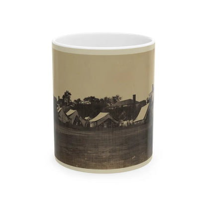 Tents, Possibly Used By Workers At Giesboro Cavalry Depot (U.S. Civil War) White Coffee Mug-11oz-Go Mug Yourself