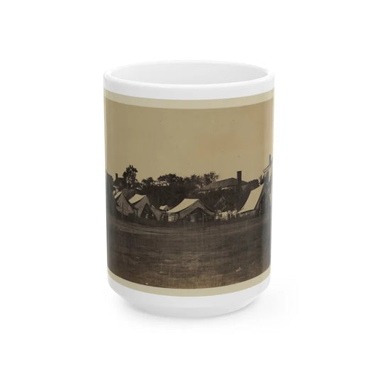 Tents, Possibly Used By Workers At Giesboro Cavalry Depot (U.S. Civil War) White Coffee Mug-15oz-Go Mug Yourself