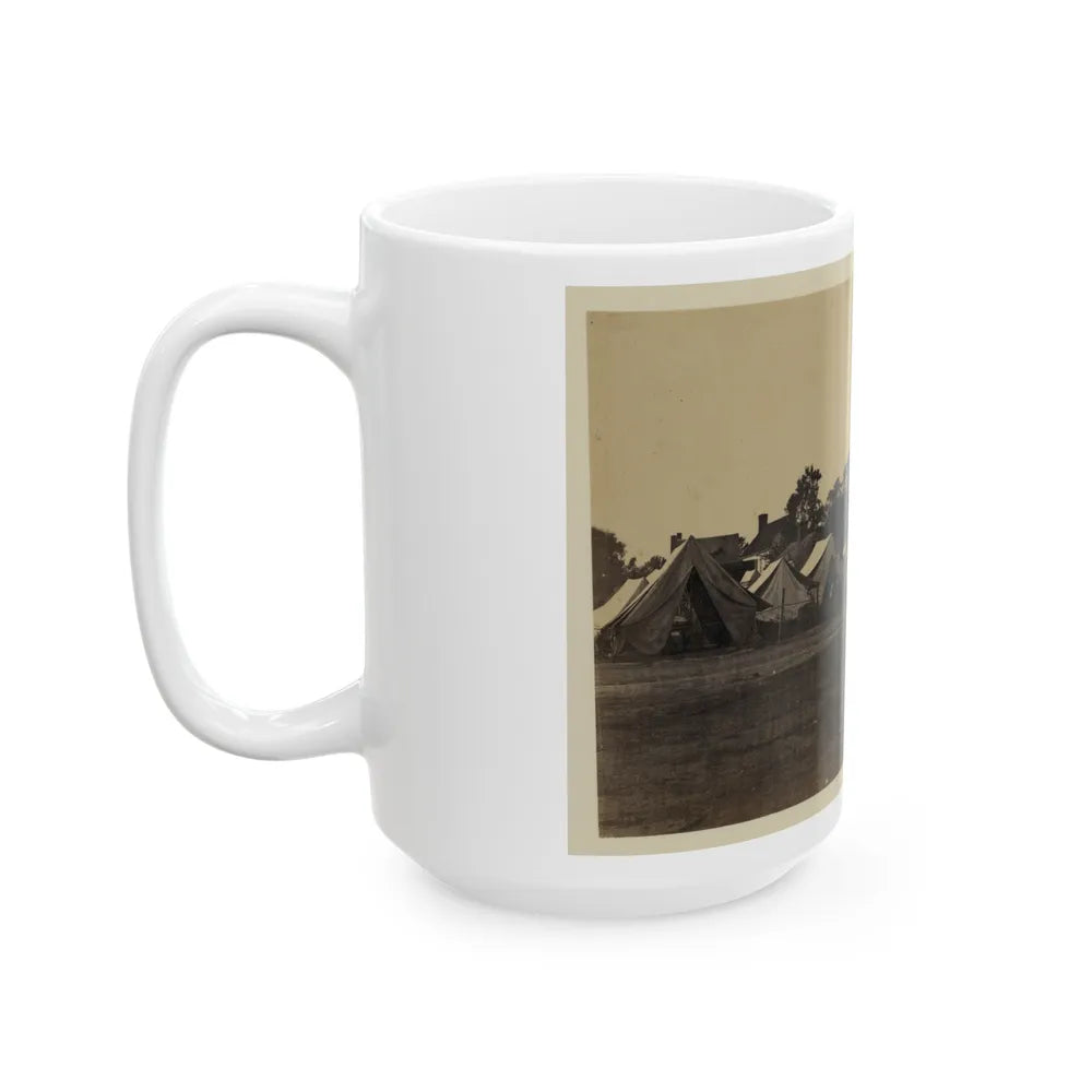 Tents, Possibly Used By Workers At Giesboro Cavalry Depot (U.S. Civil War) White Coffee Mug-Go Mug Yourself