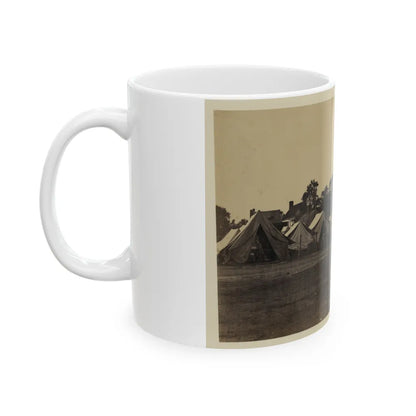 Tents, Possibly Used By Workers At Giesboro Cavalry Depot (U.S. Civil War) White Coffee Mug-Go Mug Yourself